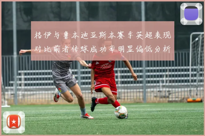 格伊与鲁本迪亚斯本赛季英超表现对比前者传球成功率明显偏低分析
